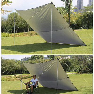 

3m3m Hiking Walking Travel Tourist Outdoor Tents Awning Canopy Sun Shade Block Rain Mat Camping Tent For Family Camping