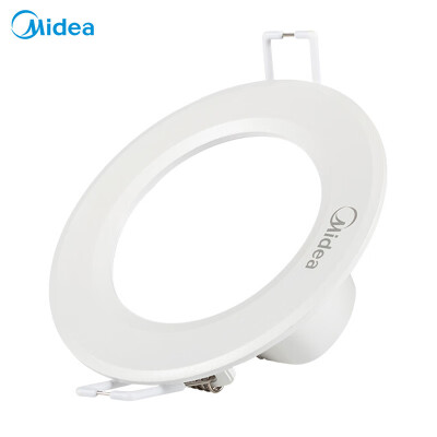 

Midea Midea LED downlight embedded living room ceiling lamp barrel lamp one opening 75-8 ultra-thin paint white 5700k white light 3W