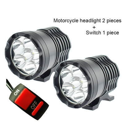 

Motorbike Spotlight Headlamp auxiliary Driving Lights DRL 12V 60W Motorcycle LED Headlight 6000K White LED Moto Spot fog lamp