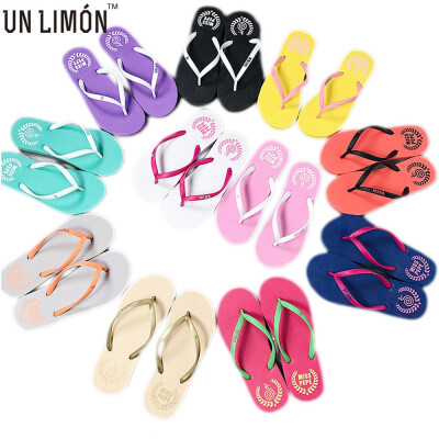 

UNLIMON Fashion Summer Flip Flops Soft Bottom Beach Slippers