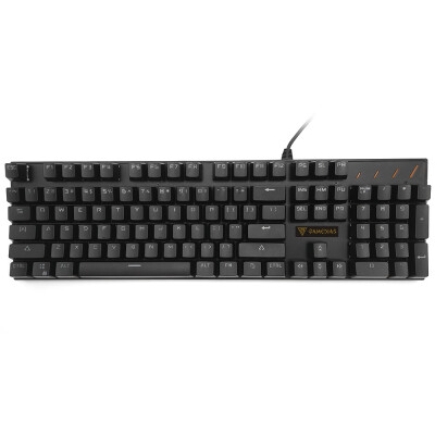 

GAMEDIAS 104 Key USB Wired Ergonomic Mechanical Gaming keyboard Black Switches Computer Keyboard for Home Office Black