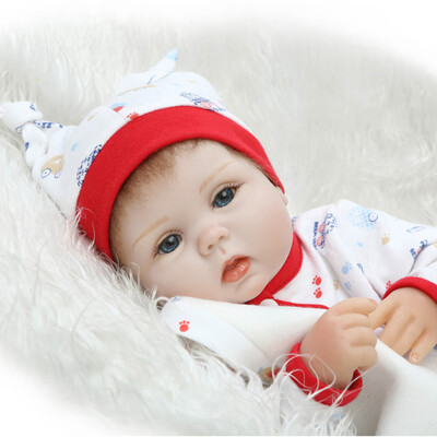 

16inch 41cm Reborn Baby Doll PP Filling Body Realistic Lifelike Boneca Gifts Toy Rompers