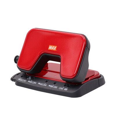 

Japan Meikesi MAX multi-function two-hole puncher labor-saving office file file round hole punching machine 15 sheets 65g DP-15T red