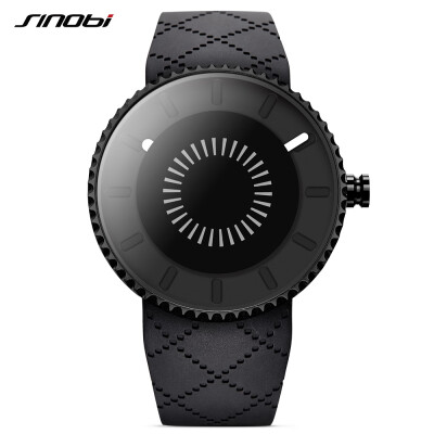 

SINOBI 9742 Simple Men Watch Silicone Strap Quartz Movement Watch Waterproof Casual Clock Wristwatch for Male