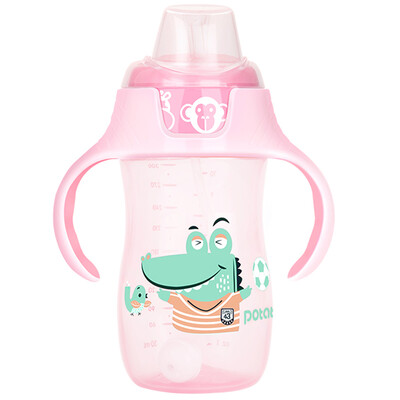 

Small potato baby learn to drink cup childrens water cup duckbill cup with handle gravity ball baby straw cup 300ml