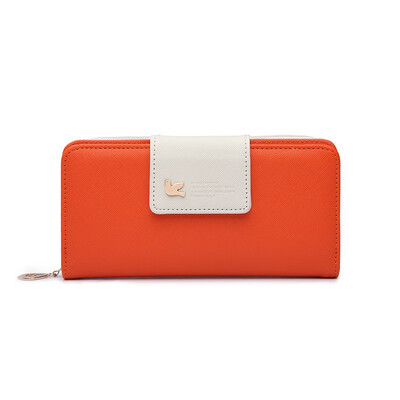 

LKX Fashion Ladies Purses Brand Wallet Women Long Zipper Coin Purse Women Wallets Pu Leather Card Holder Colorful Clutch Female