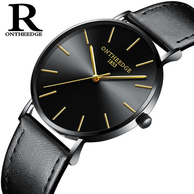 

New Watch Mens Male Watch Waterproof Business Super Thin Lovers Watches Fashion Watch Unisex