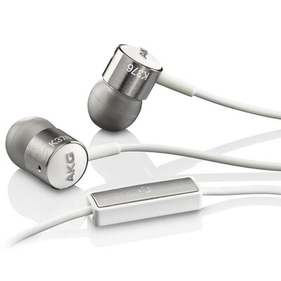 

AKG K376 High-performance In-ear Headset with One Button In-Line Mic&Controls Silver