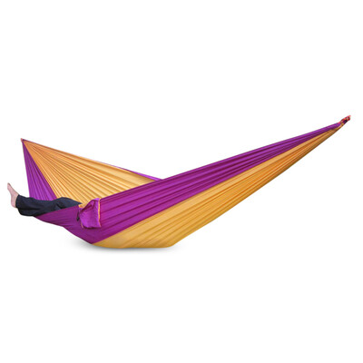 

Outdoor One Person Assorted Color Parachute Nylon Fabric Hammock