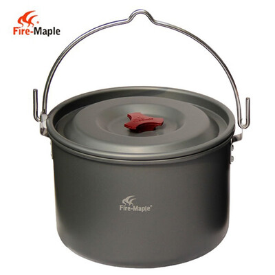 

5L Outdoor Hanging Pot Aluminum for 4-5 People Cooking Camping Bonfire Party