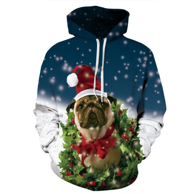 

AOWOFS Christmas 3D Digital Printing New Large Size Mens Sweaters Couples Parent-child Turtleneck Womens Jackets QYDM153-TZ028