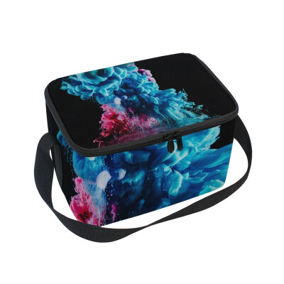 

ALAZA Lunch Box Insulated Abstract Smog Lunch Bag Large Cooler Tote Bagfor Men Women