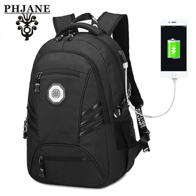

PHJANE Business Travel Backpack Slim Laptop Backpack for Women & Men Water Resistant College School Computer Bag with USB Port