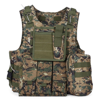 

Tactical Military Swat Field Battle Airsoft Molle Combat Assault Plate Carrier Vest