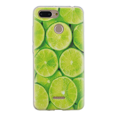 

MOONCASE Millet Red Rice 6 High Translucent TPU-Green Lemon