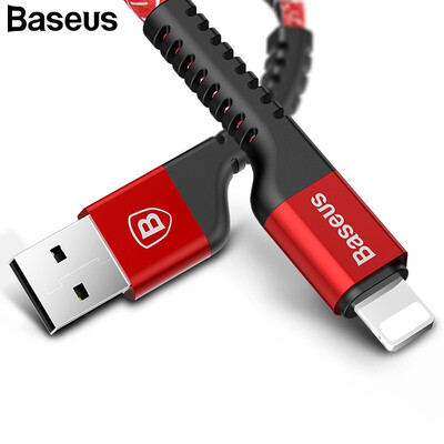 

Baseus USB Cable For iPhone X 8 7 6 5 Qi Charger Cable iPad Fast Charging Cable Mobile Phone Data Sync Cable