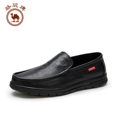 

Camel brand mens shoes leather casual fashion soft bottom set foot comfort W912155030 black 39245 yards