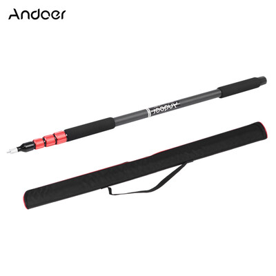 

Andoer TP-3000C Professional Portable Carbon Fiber 4-Section Microphone Pole Max Length 300cm Handheld Sound Recording Grip Suppor