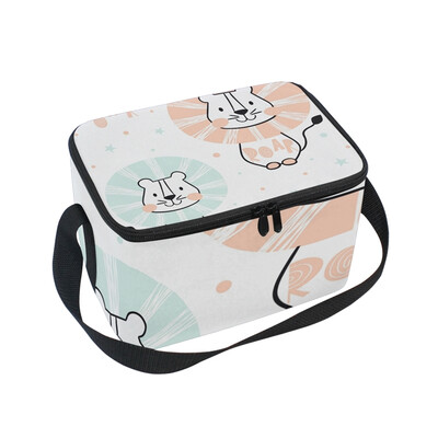

ALAZA Lunch Box Insulated Lunch Bag Large Cooler Lion Baby Tote Bag