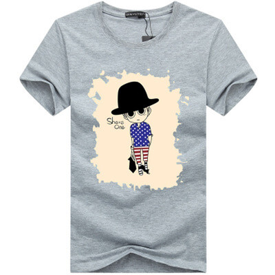 

2019 Summer Men T-shirt Fashion Brand Kids Print Cotton T shirt Men Trend Casual Short sleeve Tshirt Tops tee