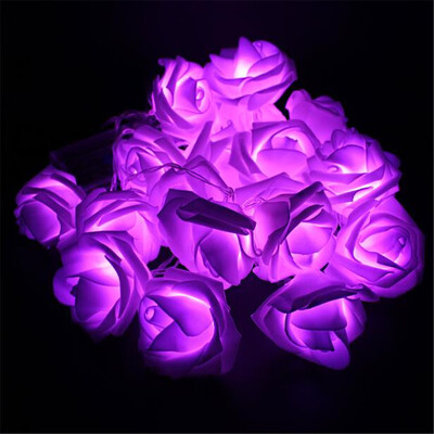 

Supli 5M 20 Led Battery Operated String Flower Rose Fairy Light Christmas Decor