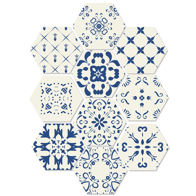 

10 PcsSet Self-adhesive Floor Sticker for Bathroom Kitchen Backsplash Tiles Wall DIY Home Decal Removable Decor