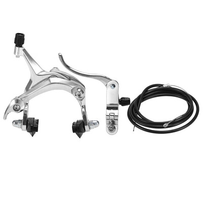 

Front Rear Fixie Bike Brake Kit Road Bike Cruiser Brake Set Bike Caliper Brake Kit Side Pull Brake Set