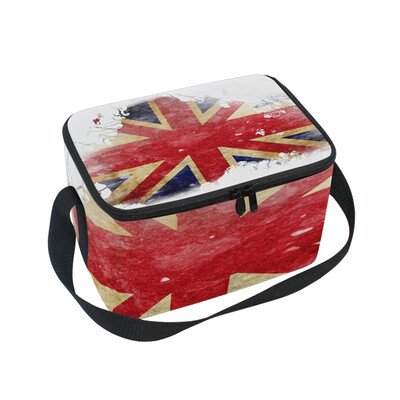 

ALAZA Misc Union Jack Lunch Box Insulated Lunch Bag Large Cooler Tote Bag for Men Women Girls Boys