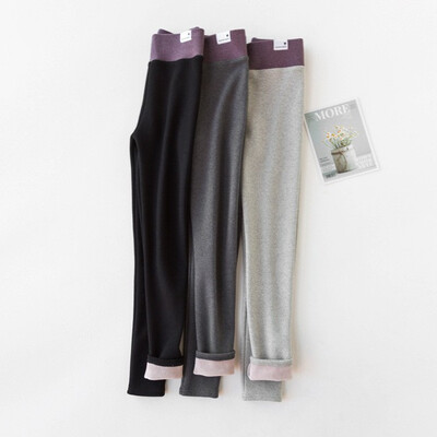 

New autumn&winter 2018 velvet leggings for women with high-waisted kitten wholesale womens dress pants cotton trousers