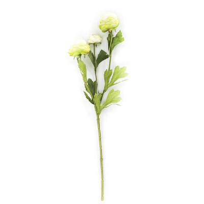 

Simulation flower artificial fake flower European mini three small dew lotus diy wedding plant wall home office mall