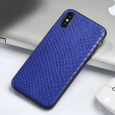 

Leather phone case iPhone5 6 7 8s plus protective shell high-grade python skin abdomen all-inclusive for x xs max xr phone case