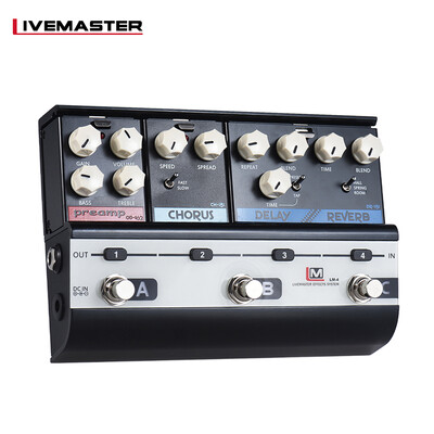 

BIYANG LiveMaster Series LM-4 Mainframe Unit Blues Style Set with 3 Guitar Effect Pedals OD-162 Preamp Overdrive CH-151 Analog