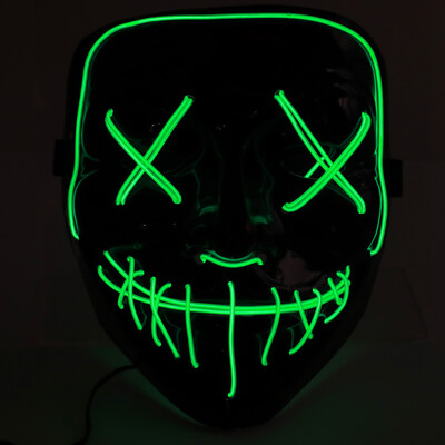 

LED Cold Light Flash Grimace Fluorescent Mask Festival Performance Party Glowing Masks