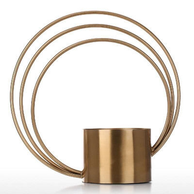 

Round Flower Pot Metal Ornament Cylinder Shape Metal Handle Vase Fashionable Ornament Decorative Centerpiece for Home or Wedding T