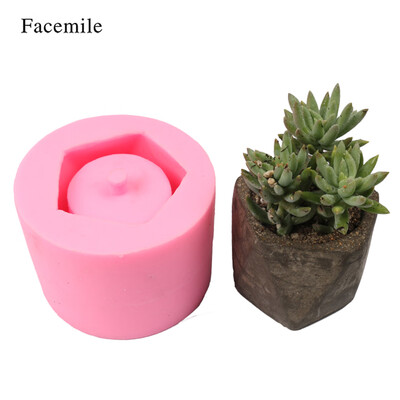 

1PCS Flower Potted Planter Silicone Mold Handmade Craft Garden Home Decoration Plant Flowerpot Cement Vase Molds Style 6