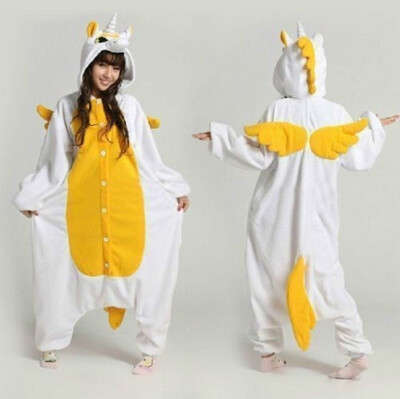 

Adult Onesie Unisex Unicorn Pajamas Sets Animal Kigurumi Sleepwear Winter Hooded Nightie Cosplay For Halloween Christmas Party