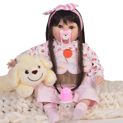 

22 Inch Fashion Reborn Dolls Silicone Soft 55 cm Lifelike Princess Baby Doll Toy For Kid Christmas Gift Menina Brinquedos