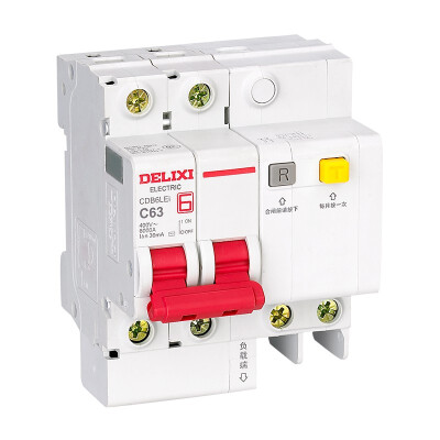 

DELIXI 3PN RCBO Household Miniature Circuit Breaker Air Leakage Protection Residual Current Operated Circuit-Breaker 1A-63A