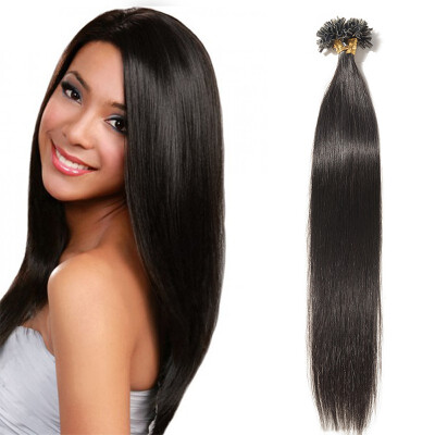 

Fusion Hair Extensions Invisible NailU Tip Glue Real Human Hair Extensions Real Soft Hair Extensions 50 strands50g