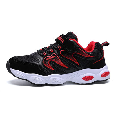 

Fashion childrens shoes 2018 autumn boy flame mesh breathable running shoes Kids casual mesh sports shoes