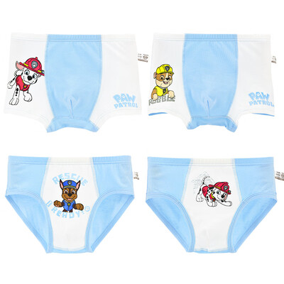 

Wang Wang team childrens underwear boys underwear cotton boy baby triangle boxer boxer big boy shorts head 4 loaded PA294 2 flat angle 2 triangle 120 for height 110-120