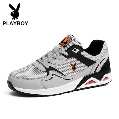 

Playboy PLAYBOY sports running mesh casual shoes mens belt with lightweight wild DS83097 gray 40