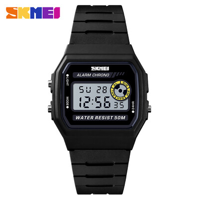 

SKMEI 1413 Men Analog Digital Watch Fashion Casual Sports Wristwatch Time Display Alarm 5ATM Waterproof Leather Strap Backlight