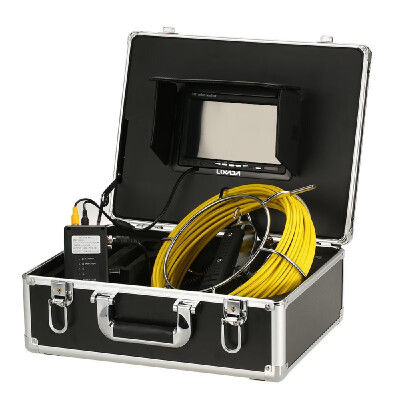 

Lixada 20M Drain Pipe Sewer Inspection Camera IP68 Waterproof Industrial Endoscope Borescope 65mm Super Slim Inspection Camera 7"