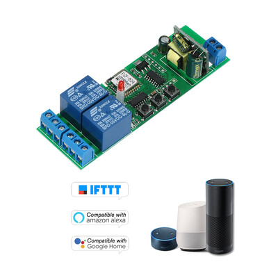 

Sonoff Smart Wifi Switch Universal Module 2CH AC85-250V Wireless Switch Timer Phone APP Remote Control Compatible with "Amazon" Al