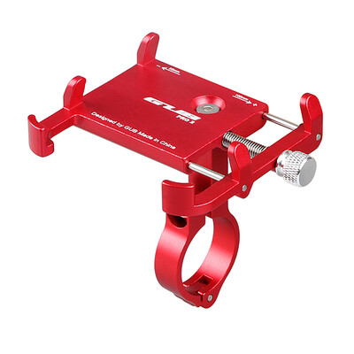 

GUB Anti-slip Bicycle Adjustable Phone Holder Mount Aluminum Bike Handlebar Mobile Phone Holder Handlebar Clip Stand for 35-62in