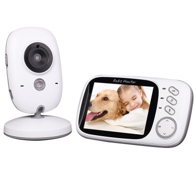 

32in 24GHz Wireless Baby Monitor Camera support Auto Pair Plug&Play 2-way Talk IR Night View Temperature Music VOX Recharg