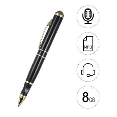 

Voice Recorder Pen 8GB USB Disk Audio Dictaphone Rechargeable Quick Start Recording for Lectures Meeting