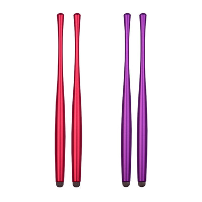 

Capacitive Stylus Pens with Nanofiber Tips Slim Waist Metal Sensitive TouchScreen Pens for Writing Drawing Playing Combo 4pcs Red