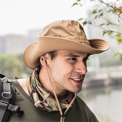 

Bucket Hat Boonie Hunting Fishing Outdoor Cap Wide Brim Military Unisex Sun Hats